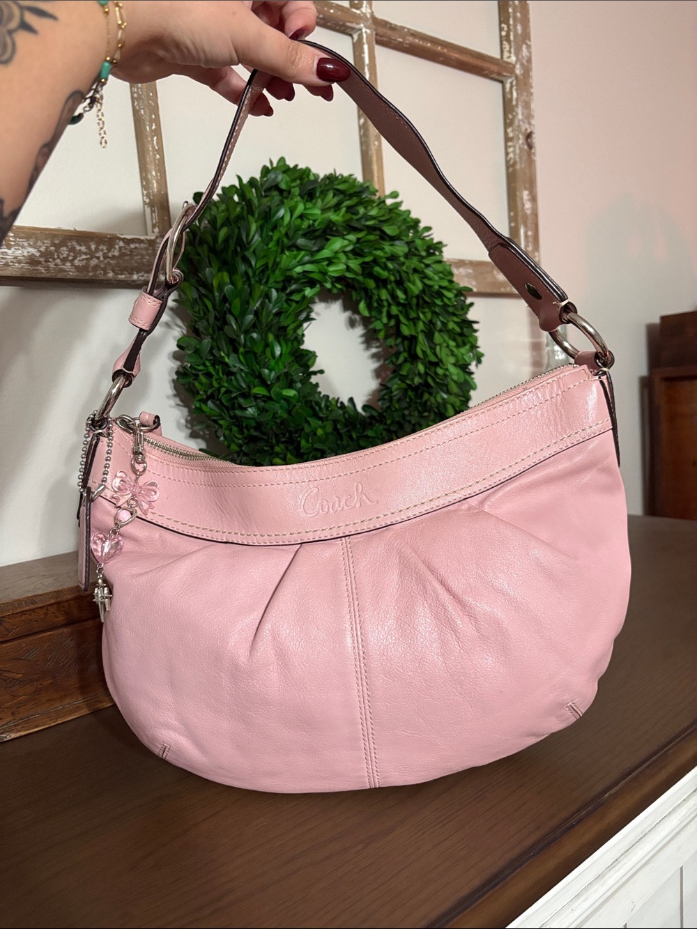 EUC Y2K Coach Pleated Hobo